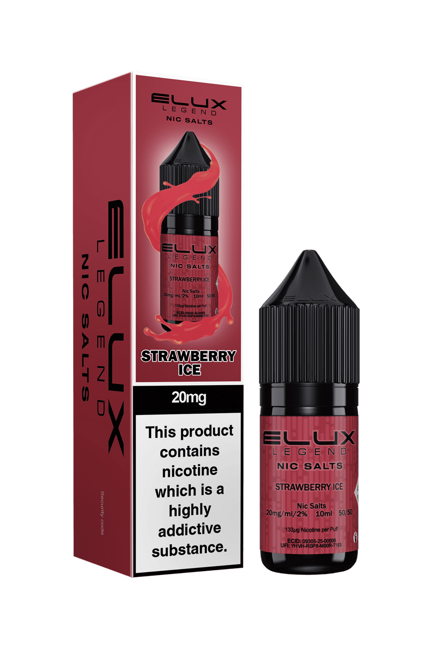 Strawberry Ice E-Liquid Nicotine Salt By Elux Legend 10ml