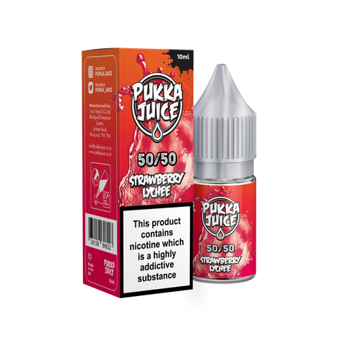 Strawberry Lychee 50/50 E-Liquid By Pukka Juice 10ml