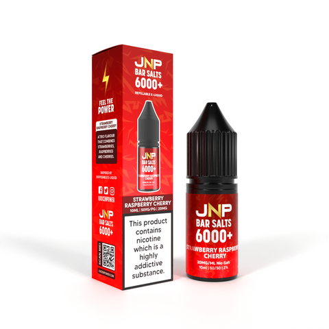 Juice N' Power Bar Salts 6000+ Strawberry Raspberry Cherry