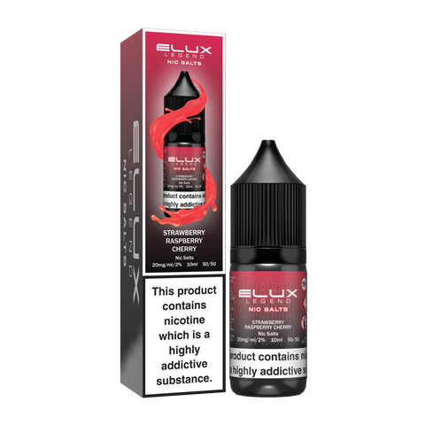 Strawberry Raspberry Cherry E-Liquid Nicotine Salt By Elux Legend 10ml