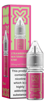 Strawberry Watermelon Kiwi NEXUS E-Liquid Nicotine Salt By Pod Salt 10ml