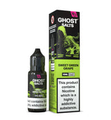Sweet Green Grape GHOST SALTS E-Liquid Nicotine Salt By Vapes Bars 10ml