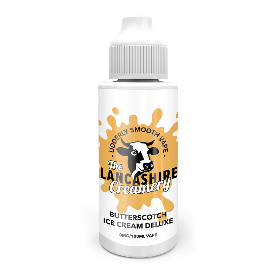 Butterscotch Ice Cream Deluxe E-Liquid Shortfill By The Lancashire Creamery 100ml