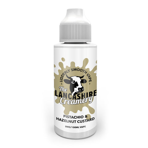 Pistachio & Hazelnut Custard E-Liquid Shortfill By The Lancashire Creamery 100ml