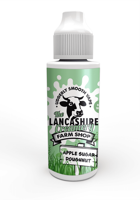 Apple Sugar Doughnut E-Liquid Shortfill By The Lancashire Creamery 100ml