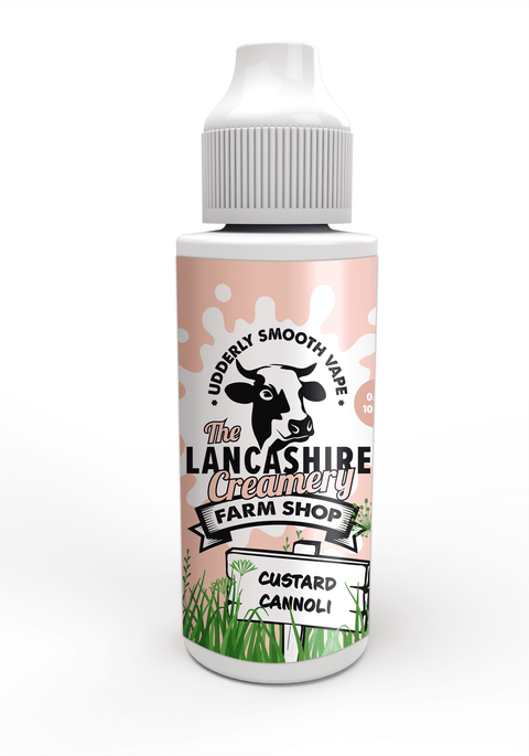 Custard Cannoli E-Liquid Shortfill By The Lancashire Creamery 100ml