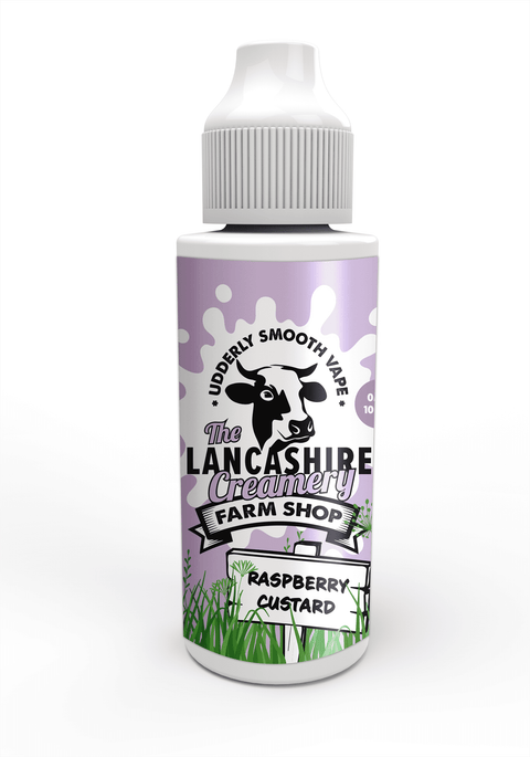 Raspberry Custard E-Liquid Shortfill By The Lancashire Creamery 100ml