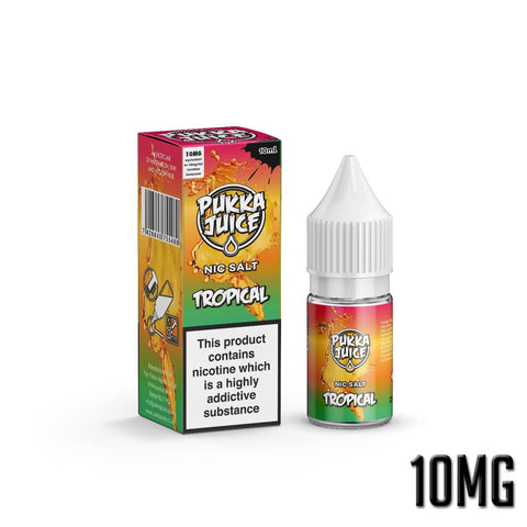 Tropical E-Liquid Nicotine Salt By Pukka Juice 10ml