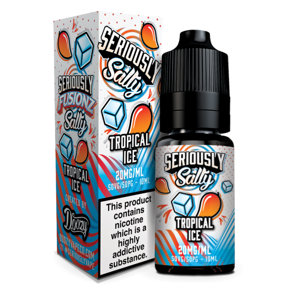 Tropical Ice Seriously Fusionz Salty E-Liquid Nicotine Salt By Doozy Vape 10ml