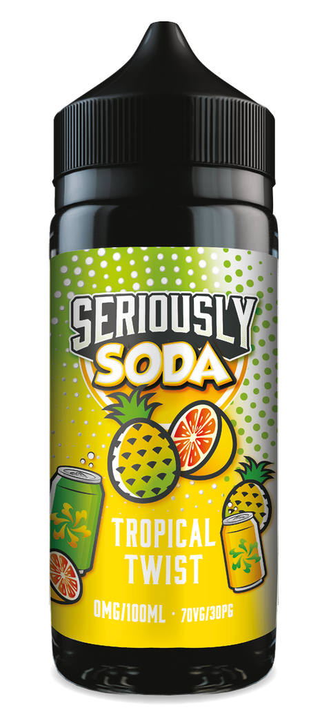 Tropical Twist Seriously Soda E-Liquid Shortfill By Doozy Vape 100ml