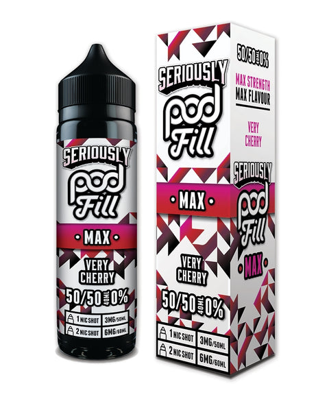 Very Cherry Seriously Max Pod Fill E-Liquid Shortfill By Doozy 40ml
