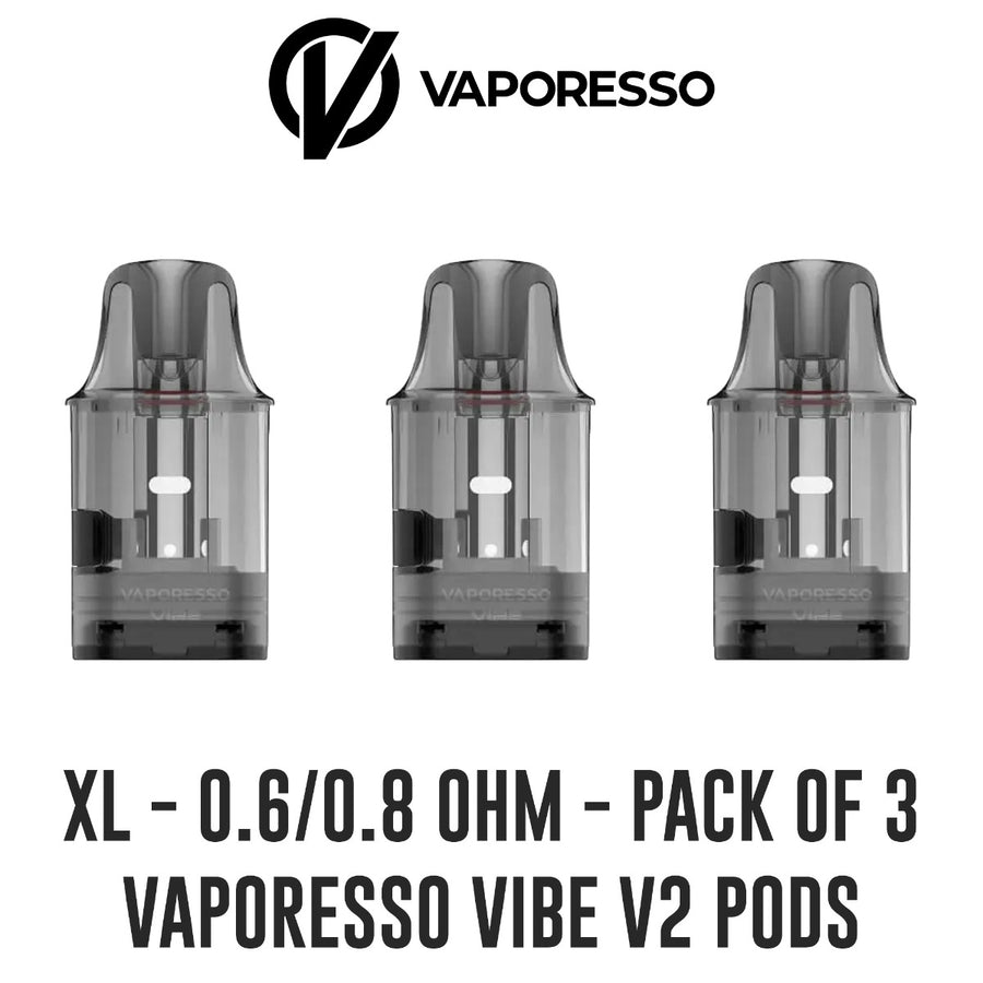 Vaporesso VIBE V2 Replacement Pods - 0.6 / 0.8 Ohm / 2ml