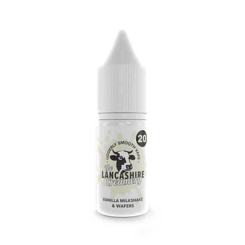 Vanilla Milkshake & Wafers E-Liquid Nic Salt By The Lancashire Creamery 10ml