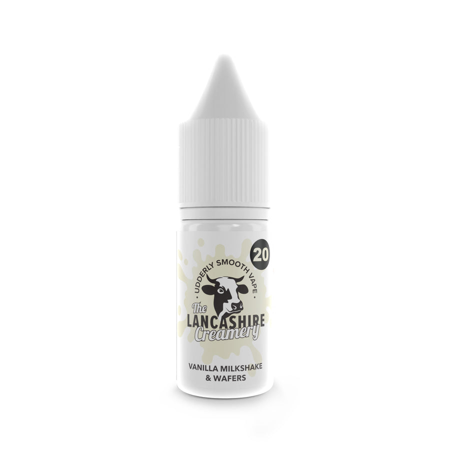 Vanilla Milkshake & Wafers E-Liquid Nic Salt By The Lancashire Creamery 10ml