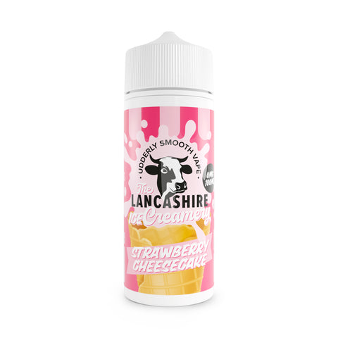 Strawberry Cheesecake E-Liquid Shortfill By The Lancashire ICE Creamery 100ml
