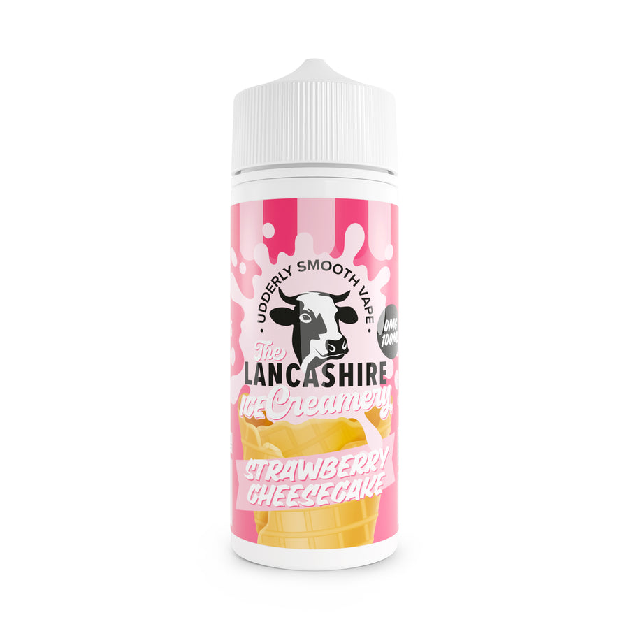 Strawberry Cheesecake E-Liquid Shortfill By The Lancashire ICE Creamery 100ml