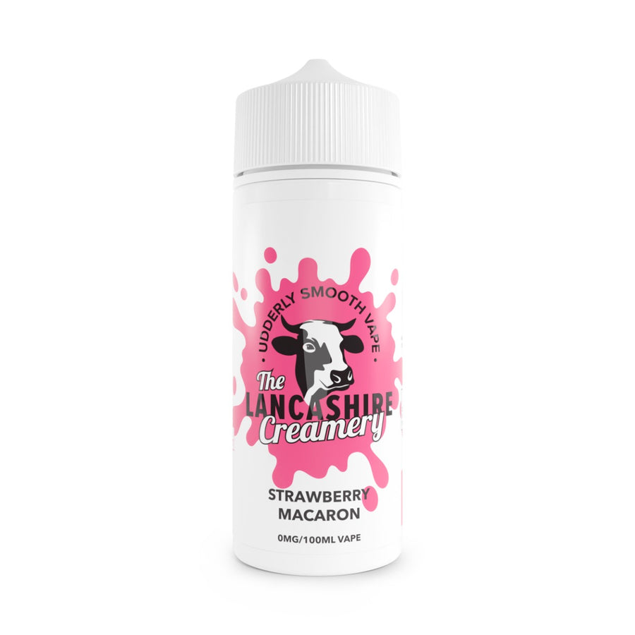 Strawberry Macaron E-Liquid Shortfill By The Lancashire Creamery 100ml
