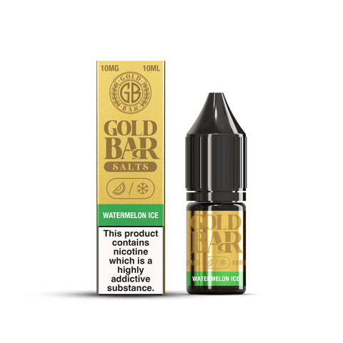 Watermelon Ice E-Liquid Nicotine Salt By Gold Bar 10ml