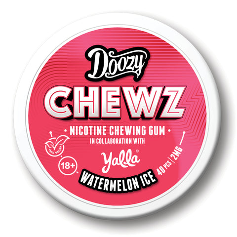 Watermelon Ice Nicotine Gum By Doozy Chewz 2mg