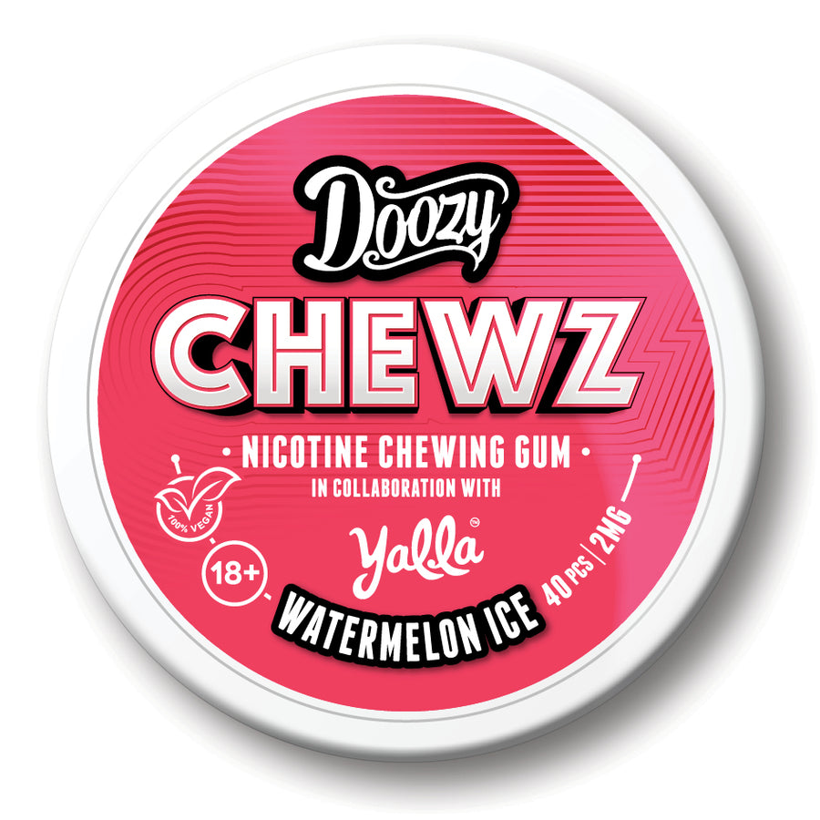 Watermelon Ice Nicotine Gum By Doozy Chewz 2mg