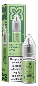 White Grape Cucumber Apple NEXUS E-Liquid Nicotine Salt By Pod Salt 10ml