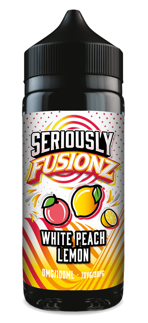 White Peach Lemon Seriously Fusionz E-Liquid Shortfill By Doozy Vape 100ml