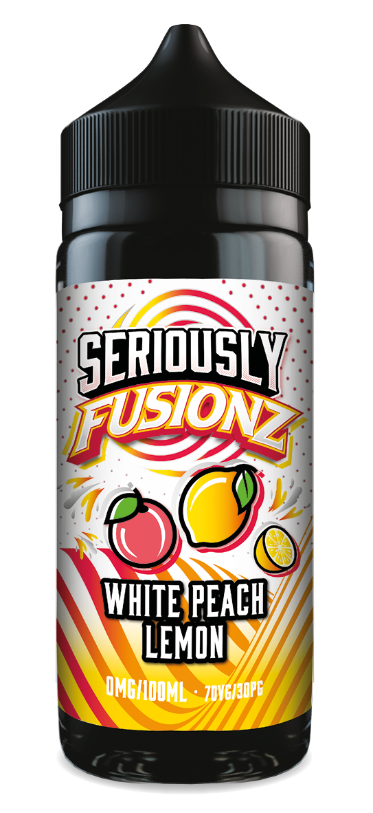 White Peach Lemon Seriously Fusionz E-Liquid Shortfill By Doozy Vape 100ml